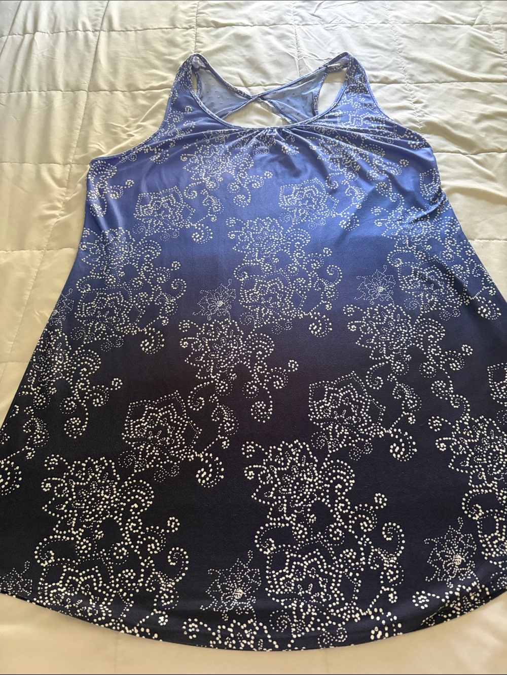 Apt. 9 Blue and White Patterned Sleep Nightgown